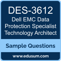 Data Protection Specialist Technology Architect Dumps, DES-3612 Dumps, DES-3612 PDF, Data Protection Specialist Technology Architect VCE, Dell EMC DES-3612 VCE, Dell EMC DCS-TA PDF