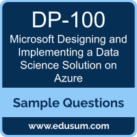 Designing and Implementing a Data Science Solution on Azure Dumps, DP-100 Dumps, DP-100 PDF, Designing and Implementing a Data Science Solution on Azure VCE, Microsoft DP-100 VCE, Microsoft Designing and Implementing a Data Science Solution on Azure PDF