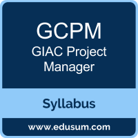 GCPM PDF, GCPM Dumps, GCPM VCE, GIAC Project Manager Questions PDF, GIAC Project Manager VCE, GIAC GCPM Dumps, GIAC GCPM PDF