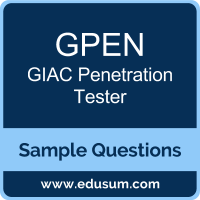 GPEN Dumps, GPEN PDF, GPEN VCE, GIAC Penetration Tester VCE, GIAC GPEN PDF