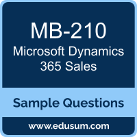 Microsoft Dynamics 365 Sales Dumps, MB-210 Dumps, MB-210 PDF, Microsoft Dynamics 365 Sales VCE, Microsoft MB-210 VCE, Microsoft Dynamics 365 Sales PDF