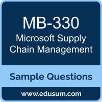 Supply Chain Management Dumps, MB-330 Dumps, MB-330 PDF, Supply Chain Management VCE, Microsoft MB-330 VCE, Microsoft Supply Chain Management PDF