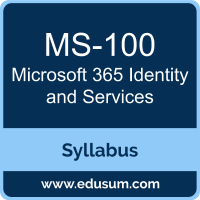 Microsoft 365 Identity and Services PDF, MS-100 Dumps, MS-100 PDF, Microsoft 365 Identity and Services VCE, MS-100 Questions PDF, Microsoft MS-100 VCE, Microsoft MCE Microsoft 365 Enterprise Administrator Dumps, Microsoft MCE Microsoft 365 Enterprise Administrator PDF