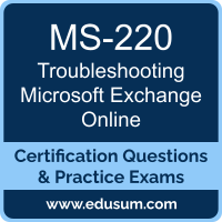 Microsoft Exchange troubleshooting Dumps, Microsoft Exchange troubleshooting PDF, MS-220 PDF, Microsoft Exchange troubleshooting Braindumps, MS-220 Questions PDF, Microsoft MS-220 VCE