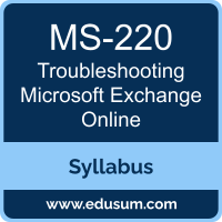 Exchange troubleshooting PDF, MS-220 Dumps, MS-220 PDF, Exchange troubleshooting VCE, MS-220 Questions PDF, Microsoft MS-220 VCE