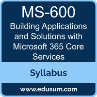 Building Applications and Solutions with Microsoft 365 Core Services PDF, MS-600 Dumps, MS-600 PDF, Building Applications and Solutions with Microsoft 365 Core Services VCE, MS-600 Questions PDF, Microsoft MS-600 VCE, Building Applications and Solutions with Microsoft 365 Core Services Dumps, Building Applications and Solutions with Microsoft 365 Core Services PDF