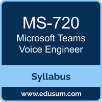 Microsoft Teams Voice Engineer PDF, MS-720 Dumps, MS-720 PDF, Microsoft Teams Voice Engineer VCE, MS-720 Questions PDF, Microsoft MS-720 VCE, Microsoft Teams Voice Engineer Dumps, Microsoft Teams Voice Engineer PDF