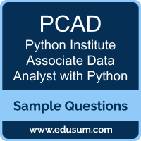 Associate Data Analyst with Python Dumps, PCAD Dumps, PCAD PDF, Associate Data Analyst with Python VCE, Python Institute PCAD VCE, Python Institute PCAD-31-0x PDF