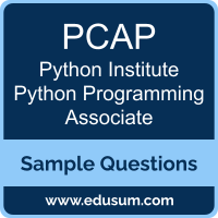 Python Programming Associate Dumps, PCAP Dumps, PCAP PDF, Python Programming Associate VCE, Python Institute PCAP VCE, Python Institute PCAP-31-03 PDF