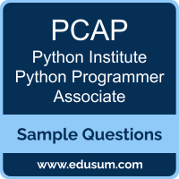 Python Programming Associate Dumps, PCAP Dumps, PCAP PDF, Python Programming Associate VCE, Python Institute PCAP VCE, Python Institute PCAP-31-03 PDF