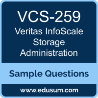 InfoScale Storage Administration Dumps, VCS-259 Dumps, VCS-259 PDF, InfoScale Storage Administration VCE, Veritas VCS-259 VCE
