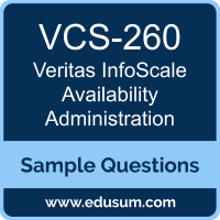InfoScale Availability Administration Dumps, VCS-260 Dumps, VCS-260 PDF, InfoScale Availability Administration VCE, Veritas VCS-260 VCE, Veritas InfoScale Availability Administration - UNIX/Linux PDF
