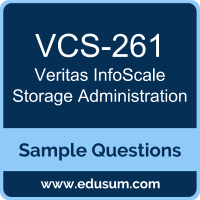 InfoScale Storage Administration Dumps, VCS-261 Dumps, VCS-261 PDF, InfoScale Storage Administration VCE, Veritas VCS-261 VCE, Veritas InfoScale Storage Administration - UNIX/Linux PDF