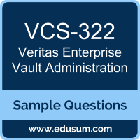 Enterprise Vault Administration Dumps, VCS-322 Dumps, VCS-322 PDF, Enterprise Vault Administration VCE, Veritas VCS-322 VCE