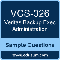 Backup Exec Administration Dumps, VCS-326 Dumps, VCS-326 PDF, Backup Exec Administration VCE, Veritas VCS-326 VCE, Veritas Backup Exec Administration PDF