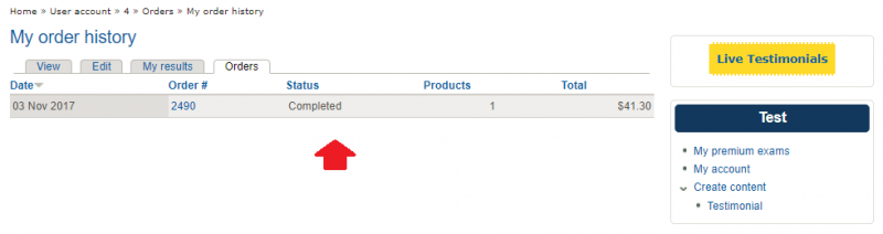 Help - Edu+ Order History