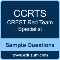 Red Team Specialist Dumps, CCRTS Dumps, CCRTS PDF, Red Team Specialist VCE, CREST CCRTS VCE, CREST Red Team Specialist PDF