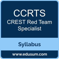 Red Team Specialist PDF, CCRTS Dumps, CCRTS PDF, Red Team Specialist VCE, CCRTS Questions PDF, CREST CCRTS VCE, CREST Red Team Specialist Dumps, CREST Red Team Specialist PDF