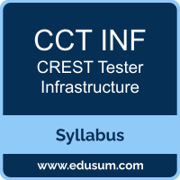 Tester Infrastructure PDF, CCT INF Dumps, CCT INF PDF, Tester Infrastructure VCE, CCT INF Questions PDF, CREST CCT INF VCE, CREST Tester Infrastructure Dumps, CREST Tester Infrastructure PDF