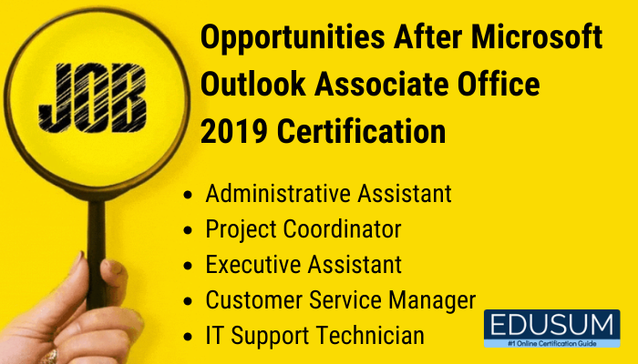 Job Opportunities After Microsoft Outlook Associate Office 2019 Certification