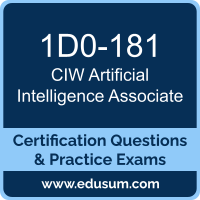 Artificial Intelligence Associate Dumps, Artificial Intelligence Associate PDF, 1D0-181 PDF, Artificial Intelligence Associate Braindumps, 1D0-181 Questions PDF, CIW 1D0-181 VCE, CIW Artificial Intelligence Associate Dumps