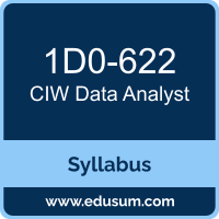 Data Analyst PDF, 1D0-622 Dumps, 1D0-622 PDF, Data Analyst VCE, 1D0-622 Questions PDF, CIW 1D0-622 VCE, CIW Data Analyst Dumps, CIW Data Analyst PDF