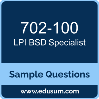 BSD Specialist Dumps, 702-100 Dumps, 702-100 PDF, BSD Specialist VCE, LPI 702-100 VCE, LPI BSD Specialist PDF