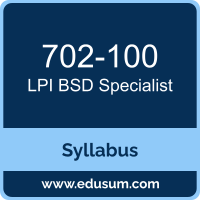 BSD Specialist PDF, 702-100 Dumps, 702-100 PDF, BSD Specialist VCE, 702-100 Questions PDF, LPI 702-100 VCE, LPI BSD Specialist Dumps, LPI BSD Specialist PDF