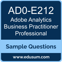 Analytics Business Practitioner Professional Dumps, AD0-E212 Dumps, AD0-E212 PDF, Analytics Business Practitioner Professional VCE, Adobe AD0-E212 VCE, Adobe Analytics Business Practitioner Professional PDF