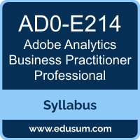 Analytics Business Practitioner Professional PDF, AD0-E214 Dumps, AD0-E214 PDF, Analytics Business Practitioner Professional VCE, AD0-E214 Questions PDF, Adobe AD0-E214 VCE, Adobe Analytics Business Practitioner Professional Dumps, Adobe Analytics Business Practitioner Professional PDF