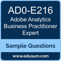 Analytics Business Practitioner Expert Dumps, AD0-E216 Dumps, AD0-E216 PDF, Analytics Business Practitioner Expert VCE, Adobe AD0-E216 VCE, Adobe Analytics Business Practitioner Expert PDF