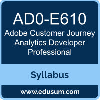 Customer Journey Analytics Developer Professional PDF, AD0-E610 Dumps, AD0-E610 PDF, Customer Journey Analytics Developer Professional VCE, AD0-E610 Questions PDF, Adobe AD0-E610 VCE, Adobe Customer Journey Analytics Developer Professional Dumps, Adobe Customer Journey Analytics Developer Professional PDF