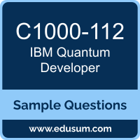 Quantum Developer Dumps, C1000-112 Dumps, C1000-112 PDF, Quantum Developer VCE, IBM C1000-112 VCE, IBM Qiskit Developer PDF