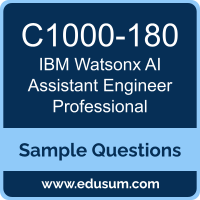 Watsonx AI Assistant Engineer Professional Dumps, C1000-180 Dumps, C1000-180 PDF, Watsonx AI Assistant Engineer Professional VCE, IBM C1000-180 VCE, IBM Watsonx AI Assistant Engineer Professional PDF