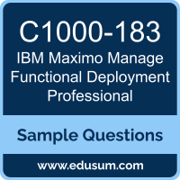 Maximo Manage Functional Deployment Professional Dumps, C1000-183 Dumps, C1000-183 PDF, Maximo Manage Functional Deployment Professional VCE, IBM C1000-183 VCE, IBM Maximo Manage Functional Deployment Professional PDF