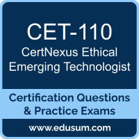 CEET Dumps, CEET PDF, CET-110 PDF, CEET Braindumps, CET-110 Questions PDF, CertNexus CET-110 VCE, CertNexus CEET Dumps