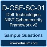 NIST Cybersecurity Framework v2 Dumps, D-CSF-SC-01 Dumps, D-CSF-SC-01 PDF, NIST Cybersecurity Framework v2 VCE, Dell Technologies D-CSF-SC-01 VCE, Dell Technologies NIST Cybersecurity Framework v2 PDF