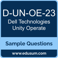 Unity Operate Dumps, D-UN-OE-23 Dumps, D-UN-OE-23 PDF, Unity Operate VCE, Dell Technologies D-UN-OE-23 VCE, Dell Technologies Unity Operate PDF