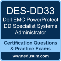 PowerProtect DD Specialist Systems Administrator Dumps, PowerProtect DD Specialist Systems Administrator PDF, DES-DD33 PDF, PowerProtect DD Specialist Systems Administrator Braindumps, DES-DD33 Questions PDF, Dell EMC DES-DD33 VCE, Dell EMC DCS-SA Dumps