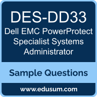 PowerProtect Specialist Systems Administrator Dumps, DES-DD33 Dumps, DES-DD33 PDF, PowerProtect Specialist Systems Administrator VCE, Dell EMC DES-DD33 VCE, Dell EMC DCS-SA PDF