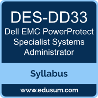 PowerProtect Specialist Systems Administrator PDF, DES-DD33 Dumps, DES-DD33 PDF, PowerProtect Specialist Systems Administrator VCE, DES-DD33 Questions PDF, Dell EMC DES-DD33 VCE, Dell EMC DCS-SA Dumps, Dell EMC DCS-SA PDF