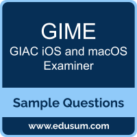 GIME Dumps, GIME PDF, GIME VCE, GIAC iOS and macOS Examiner VCE, GIAC GIME PDF