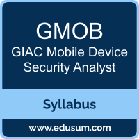 GMOB PDF, GMOB Dumps, GMOB VCE, GIAC Mobile Device Security Analyst Questions PDF, GIAC Mobile Device Security Analyst VCE, GIAC GMOB Dumps, GIAC GMOB PDF