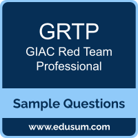 GRTP Dumps, GRTP PDF, GRTP VCE, GIAC Red Team Professional VCE, GIAC GRTP PDF