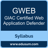 GWEB PDF, GWEB Dumps, GWEB VCE, GIAC Certified Web Application Defender Questions PDF, GIAC Certified Web Application Defender VCE, GIAC GWEB Dumps, GIAC GWEB PDF