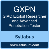 GXPN PDF, GXPN Dumps, GXPN VCE, GIAC Exploit Researcher and Advanced Penetration Tester Questions PDF, GIAC Exploit Researcher and Advanced Penetration Tester VCE, GIAC GXPN Dumps, GIAC GXPN PDF
