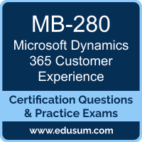 Microsoft Dynamics 365 Customer Experience Dumps, Microsoft Dynamics 365 Customer Experience PDF, MB-280 PDF, Microsoft Dynamics 365 Customer Experience Braindumps, MB-280 Questions PDF, Microsoft MB-280 VCE, Microsoft MCA Dynamics 365 Customer Experience Analyst Dumps