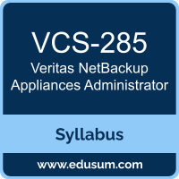 NetBackup Appliances Administration PDF, VCS-285 Dumps, VCS-285 PDF, NetBackup Appliances Administration VCE, VCS-285 Questions PDF, Veritas VCS-285 VCE, Veritas NetBackup Appliances Administration Dumps, Veritas NetBackup Appliances Administration PDF