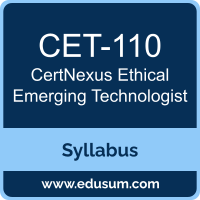 CEET PDF, CET-110 Dumps, CET-110 PDF, CEET VCE, CET-110 Questions PDF, CertNexus CET-110 VCE, CertNexus CEET Dumps, CertNexus CEET PDF