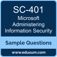 Administering Information Security Dumps, SC-401 Dumps, SC-401 PDF, Administering Information Security VCE, Microsoft SC-401 VCE, Microsoft MCA Information Security Admin PDF